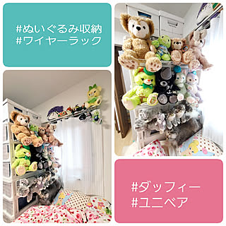 ディズニー ぬいぐるみ収納のアイデア おしゃれなインテリア実例 Roomclip ルームクリップ