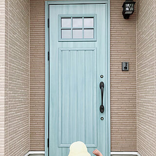 YKK玄関ドア/ブルーのドア/アイスブルーノーチェ/玄関/入り口のインテリア実例 - 2020-06-18 17:09:06