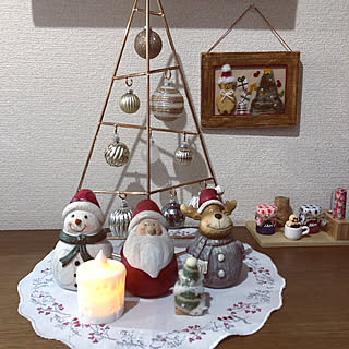 chinonさんの動物クッキークリスマス/chinonさんの作品/クリスマス/いつも良いねありがとうございます/グラスジェムコーン部...などのインテリア実例 - 2020-11-07 17:50:22