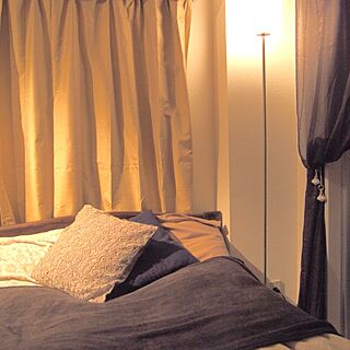 ベッド周り/クッション/bed/IKEA照明/Franc Franc...などのインテリア実例 - 2013-02-19 17:42:11