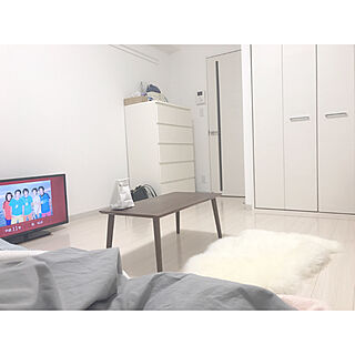 部屋全体/一人暮らし/ホワイト/IKEA/ビーカンパニーのインテリア実例 - 2018-01-21 00:23:37