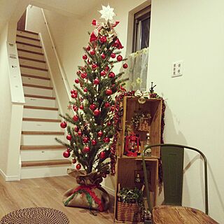 玄関/入り口/クリスマス/セリア/IKEA/Christmas...などのインテリア実例 - 2015-11-07 16:45:00