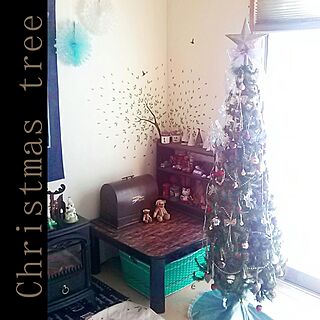 部屋全体/クリスマス/暖炉型ファンヒーター/アンティークミシン/christmas tree...などのインテリア実例 - 2016-11-28 09:08:23