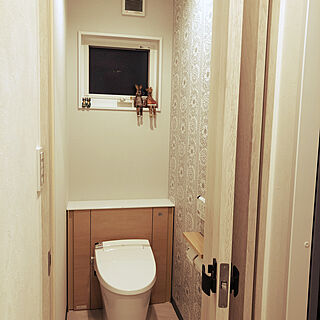 LIXILトイレ/壁紙/2階のトイレ/新築一戸建て/バス/トイレのインテリア実例 - 2021-10-15 23:31:21