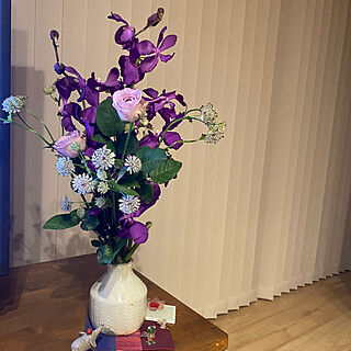 紫/お花大好き/お花のある暮らし/花/リビングのインテリア実例 - 2023-05-28 20:46:37