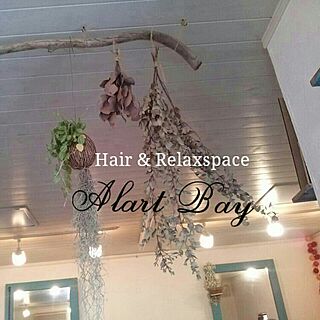 壁/天井/うちじゃないです。。/Hair & Relaxspae のインテリア実例 - 2014-12-25 15:18:15