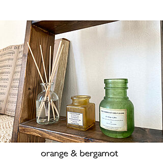 ガラス瓶リメイク/orange&bergamot/2021.4.1/Sawaday香るStick/香りのある暮らし...などのインテリア実例 - 2021-04-01 22:54:25