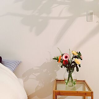 ベッド周り/IKEA/無印良品/一人暮らし/観葉植物...などのインテリア実例 - 2017-03-29 03:46:50