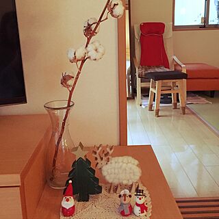 棚/綿の木/クリスマス飾りのインテリア実例 - 2016-11-15 16:19:32