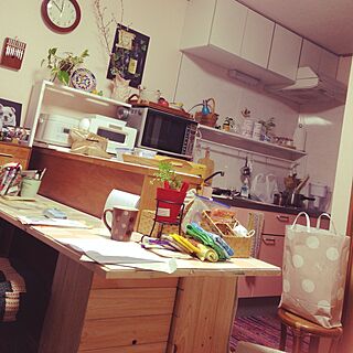 キッチン/DIY/ナチュラル/一人暮らしのインテリア実例 - 2016-01-31 23:53:21