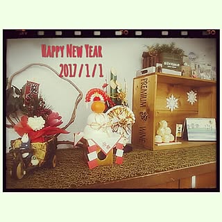 玄関/入り口/お正月/今年も宜しくお願いします♡/お正月ディスプレイ/皆さん良いお年を♪...などのインテリア実例 - 2017-01-01 14:17:20