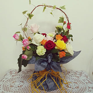 壁/天井/薔薇/バラ/お花/花のある暮らし...などのインテリア実例 - 2019-05-23 16:12:23