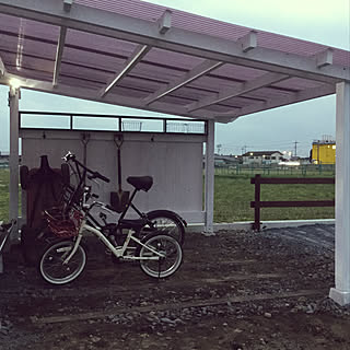 玄関/入り口/自転車置き場/波板/DIYのインテリア実例 - 2018-02-08 22:11:16