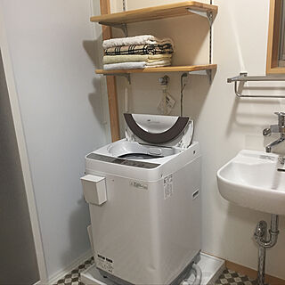 少ない物で暮らす/洗濯機まわりの収納/バス/トイレのインテリア実例 - 2019-10-18 23:23:31