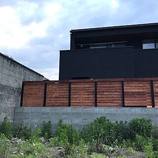 ウッドフェンス/外構/板塀/DIY/アルミ支柱...などのインテリア実例 - 2017-05-17 23:01:28