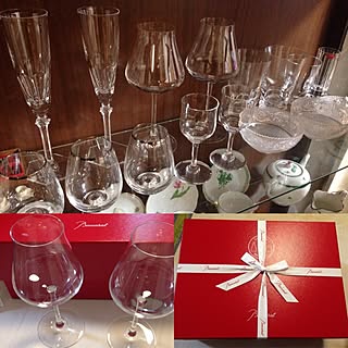 ワイングラス バカラのグラスのおしゃれなアレンジ 飾り方のインテリア実例 Roomclip ルームクリップ