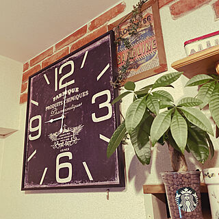 RoomClipアンケート/観葉植物のある暮らし/掛け時計/壁を飾る/リビングのインテリア実例 - 2021-10-09 21:00:19