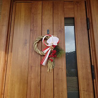 玄関/入り口/正月飾り/玄関ドアのインテリア実例 - 2021-01-03 14:44:03