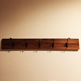 ハンドメイド 職人手作り ウォールフック 家具 コートフック 木目 無垢