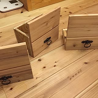 棚/収納BOX/引出しDIY/棚DIY/セリアの取っ手のインテリア実例 - 2016-05-08 22:05:51