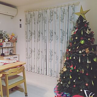 部屋全体/クリスマスツリー 180cm/ニトリのインテリア実例 - 2015-12-02 17:05:21