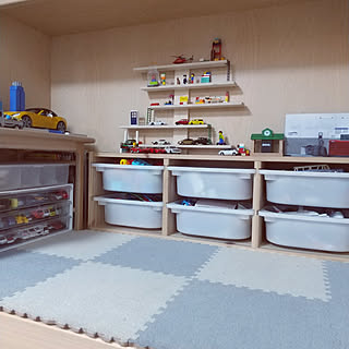 棚/テーマのあるお部屋作り/子供のいる暮らし/マンション暮らし/IKEA...などのインテリア実例 - 2021-02-21 21:49:45