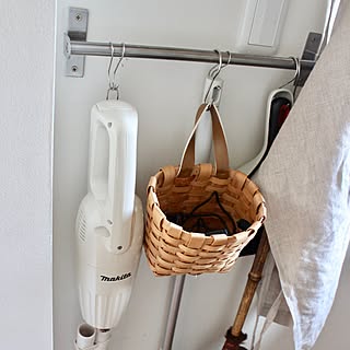 かご収納/マキタの掃除機/掃除道具/IKEA/バス/トイレのインテリア実例 - 2021-05-13 10:49:19