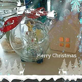 リビング/セリア/雑貨/Christmas2014‧✧̣̥̇‧/Merry Christmas...などのインテリア実例 - 2014-12-25 21:58:57