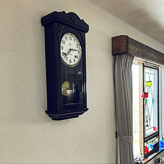 ステンドグラス/塗り壁/掛け時計/振り子時計/時計...などのインテリア実例 - 2022-04-05 14:40:16