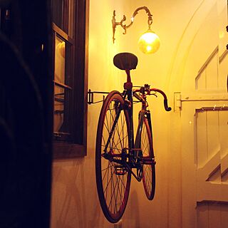キッチン/自転車ラック/自転車壁掛け/自転車/照明...などのインテリア実例 - 2017-02-11 14:12:21