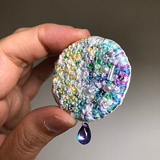 刺繍/ブローチ/minneで販売中/ハンドメイドのある暮らし/アトリエあおのいえ...などのインテリア実例 - 2022-07-16 15:55:10