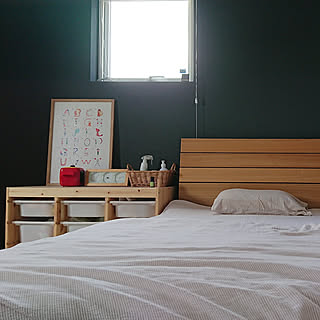 ベッド周り/IKEA/ニトリ/新築/こどもと暮らす。...などのインテリア実例 - 2021-10-18 10:56:09