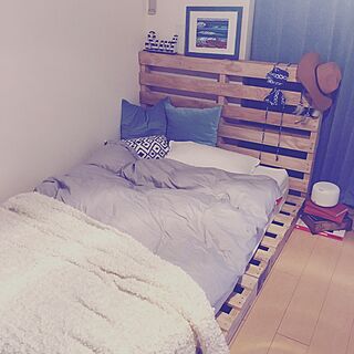 ベッド周り/寝室/sea/ニトリ/西海岸...などのインテリア実例 - 2016-10-11 14:24:52