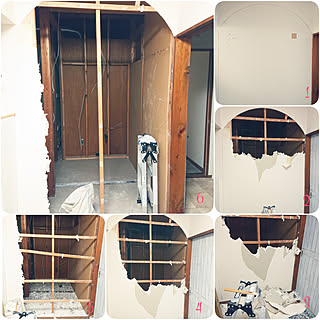 部屋全体/一人で解体/壁抜き/左に予想外の柱が出る/開かずの間への侵入...などのインテリア実例 - 2019-12-25 17:32:25