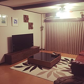 部屋全体/壁は漆喰、レンガ、カーテンボックスDIY/DIY/ハンドメイド/壁は漆喰塗りました...などのインテリア実例 - 2016-05-09 20:34:04