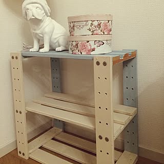 棚/フランフラン照明/100均/ハンドメイド/DIY...などのインテリア実例 - 2017-05-17 19:53:36