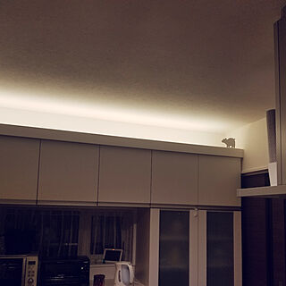 キッチン/間接照明/カップボード/LIXIL/炊飯器置き場のインテリア実例 - 2020-09-04 21:51:21