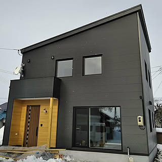 玄関/入り口/狭小住宅/新築建築中/14坪/建坪28坪...などのインテリア実例 - 2019-01-25 14:32:58