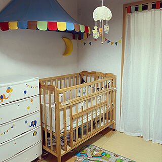 赤ちゃんがいる生活/リビング横の和室/ベビー ベッド/子どもスペース/IKEA...などのインテリア実例 - 2020-02-24 10:05:23