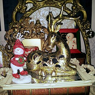 棚/ウォールデコ/クリスマス飾りに模様替え/クリスマス/サンタ...などのインテリア実例 - 2014-12-09 23:18:50