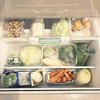 HITACHIの冷蔵庫/牛乳パック再利用/冷蔵庫収納/キッチンのインテリア実例 - 2021-01-26 16:22:33