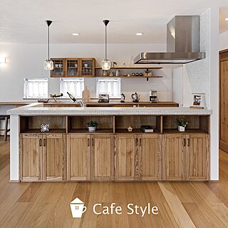 カフェ風キッチンのおしゃれなインテリアコーディネート レイアウトの実例 Roomclip ルームクリップ