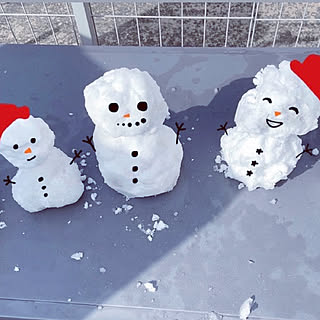 雪だるま手作り/雪だるまのインテリア実例 - 2023-01-25 11:30:19