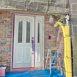 外壁塗装工事/暮らし/リフォーム/リフォーム中/玄関/入り口のインテリア実例 - 2021-05-25 09:05:51