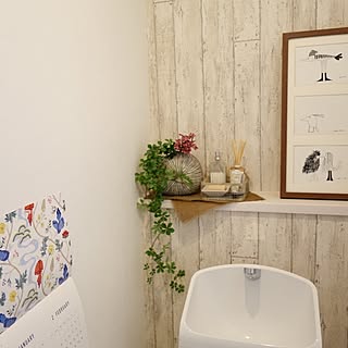 バス/トイレ/壁紙屋本舗/壁紙/トイレの壁/トイレ...などのインテリア実例 - 2017-01-20 22:01:26