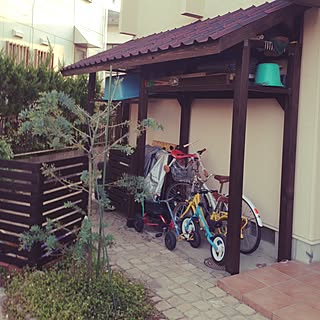 自転車置き場diyのインテリア 手作りの実例 Roomclip ルームクリップ