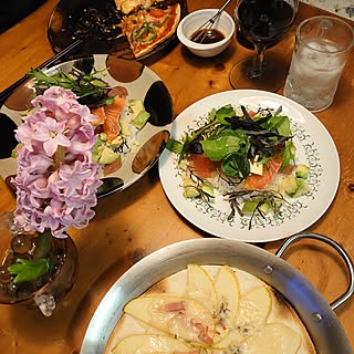 新生活/コメントお気遣いなく(⁎ᴗ͈ˬᴗ͈⁎)/2枚投稿しました*/海鮮丼/机のインテリア実例 - 2024-02-25 20:07:17