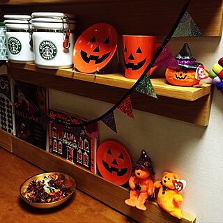 キッチン/ビーニーベイビーズ/ハロウィン/しゃれとんしゃあ会新入生★/ダイソー...などのインテリア実例 - 2016-09-23 08:00:06