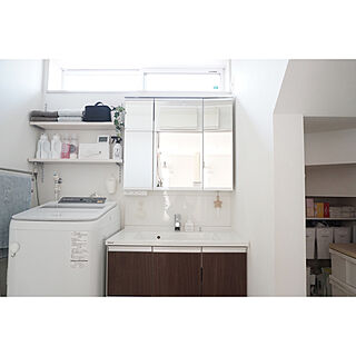 洗面室/シンプルインテリア/すっきり暮らす/シンプルな暮らし/可動棚DIY...などのインテリア実例 - 2020-03-26 14:34:51