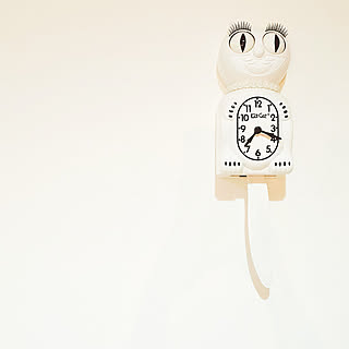 kit cat clock/MoMA/キットキャットクロック/ホワイト/猫...などのインテリア実例 - 2021-10-01 21:02:09